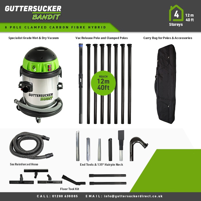 Gutter Sucker® Bandit Gutter Vacuum