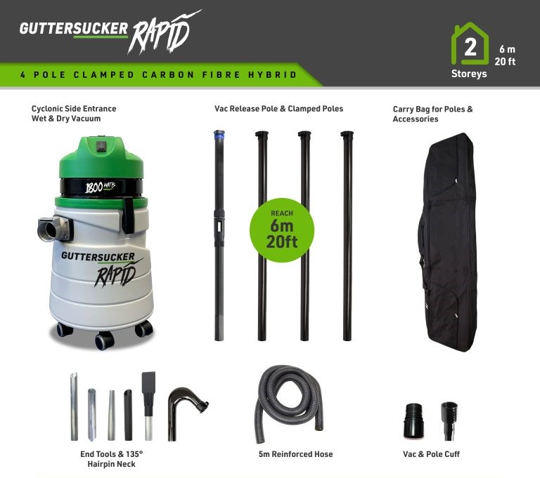Gutter Sucker® Rapid Gutter Vacuum